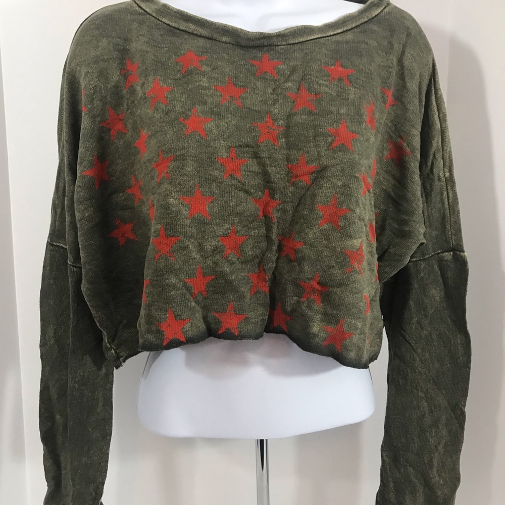 New w tag Vintage Havana Large Crop Top
